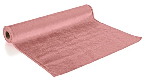 com-four® Tischläufer Samt, Dekorativer Dekostoff, Tischdeko für jeden | Bastelzubehör - Tischband 36 x 200 cm