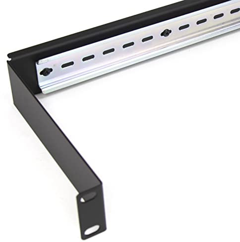 kenable Support de montage sur rail DIN 1U pour armoire de données réseau de 19 pouces