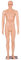 COSTWAY 184cm Male Mannequin Full Body Manikin, Arms and Head 360 Degree Rotatable Male Display Dummy Model with Metal Base for Shop Window Exhibition