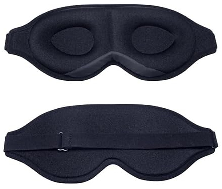 FIDDAA Schlafmaske, ergonomisch geformte 3D-Schlafmaske, Lichtblockierung und Augenbinde-Schlafmasken for Frauen, Männer, Bequeme Augenmaske