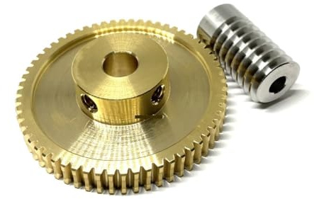 Engrenage à vis sans fin et vis sans fin 0.8M jeu d'engrenages à vis sans fin de Turbine de précision 1:20/30/40/50/60 dents accessoires d'engrenage en cuivre à vis sans fin en acier inoxydable ( Colo