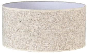 Levitantes Zylindrischer Lampenschirm aus Leinen, Beige, E27, Maße 45 x 45 x 22 cm, ideal für Tischlampen und Innendekoration, Bild