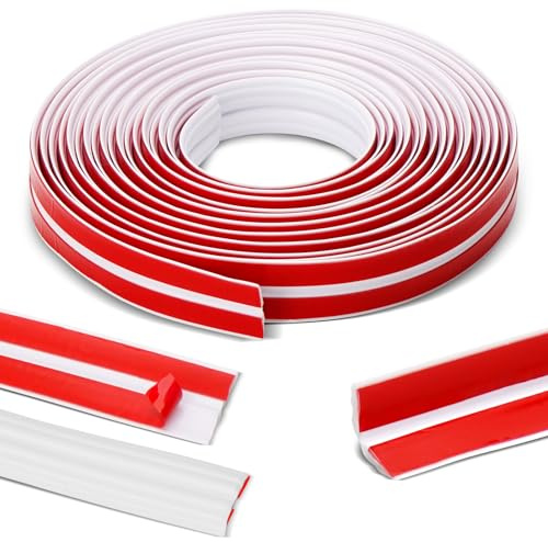 LURICO Flexible Zierleisten Selbstklebend, 2cm x 6m Faltbar Deckenleisten Selbstklebend, Einfach Schneidbar Selbstklebend Kantenschutz Leisten, für Türen, Fenster,Wände,Küche - Weiß