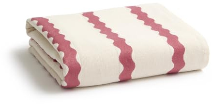 Christy Take Away Beach Towel | 160 cm x 90 cm | Large 340 GSM| Sand Free | 88% Cotton and 12% Polyester | Earth Red