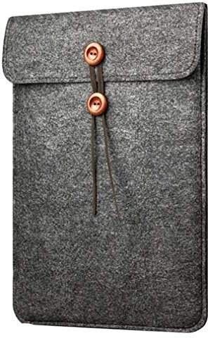 12 Zoll Einfach Papiersäcke Stil Filzstoff Laptoptasche Filztasche Notebooktasche für/Notebook Computer/Ultrabooks/MacBook Pro/MacBook Air Schwarz