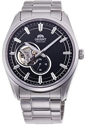 Orient Automatik Herren Armbanduhr aus Edelstahl in der Farbe Silber-Schwarz 41mm, Wasserdichtigkeit: 5Bar, RA-AR0002B10B