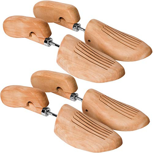 tectake 800592-2 Paia Legno di Loto Tendiscarpe, Rimedio per Punti che fanno male, Universale per Scarpe da Donna e da Uomo - Disponibili in diverse Misure
