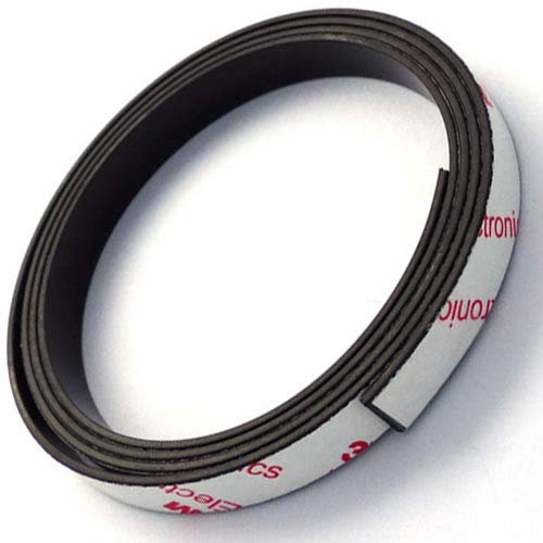 Neodym Magnetband Magnetstreifen selbstklebend mit 3M-Kleber - 1,5mm x 10mm x 1m - Magnetklebeband mit sehr starke Haftkraft - diese Power-Neodymband besitzt eine Haftkraft von 430 g/cm²