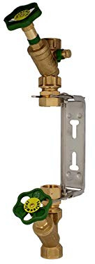 Schlösser -0022252000001- Einbaugarnitur 3/4 Zoll für Steigstrangzähler mit Bauhöhe 105 mm - verstellbare Ausführung - edelstahl