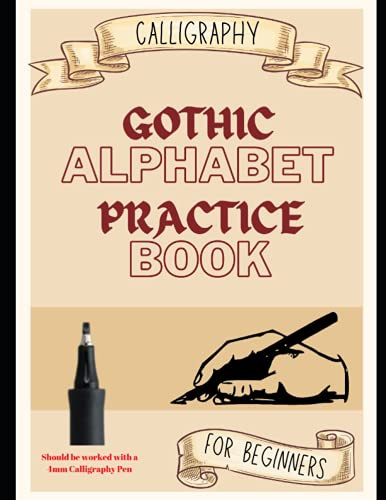 Gothic Calligraphy Alphabet Practice Book