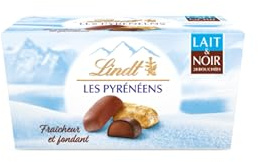 Lindt Ballotin LES PYRÉNÉENS Assorti Lait Noir Idéal pour Noël 175g | 12 chocolats • Chocolat Lait, Noir • Ballotin • Fines bouchées • Fondant • Onctueux • Idéal pour Noël • À partager