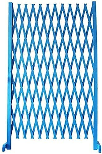GXBCS Beeteinfassung Zaun Zierzaun Palisaden Für Garten Palisade Rasenkante Teleskopzaun Dekoration Dekorativer Erweiterungszaun Tierabsperrung Dekorativer Zaun Gartenumrandung, Weiß/Blau 1030(Color