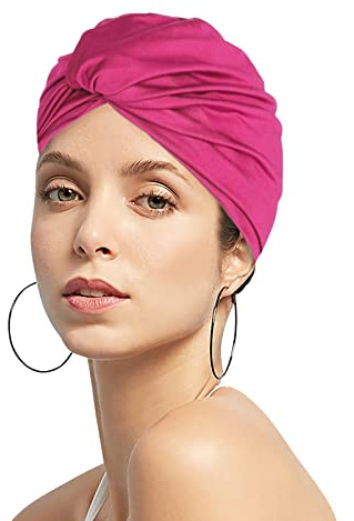 Cuffia da nuoto da donna, protezione per le orecchie, cuffia da nuoto, cuffia da bagno da donna, super elastica, cuffia da doccia, berretto da surf, sport acquatici, berretto da nuoto, turbante, per