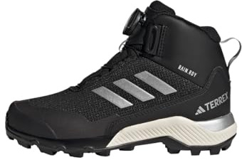 adidas Unisex Kinder Terrex Winter Mid BOA RAIN.RDY Hiking Shoes, Core Black/Silver/Core Black, 35 EU