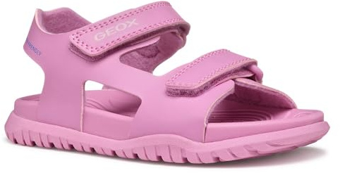 Geox Sandalia J Fusbetto Gi para niña, rosa fucsia, 34 EU