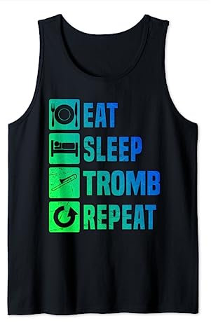 Blechbläser Jazz Posaune Trombone Herren Tank Top