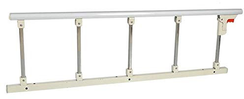 WQZStar Bettgitter-Sicherheitsseitenschutz für ältere Menschen und Erwachsene, Hilfsgriff, Handicap-Bettgeländer, Krankenhaus-Metallgriff-Stoßstange (Farbe: Weiß, Größe: 120 cm) (Weiß 120 cm)