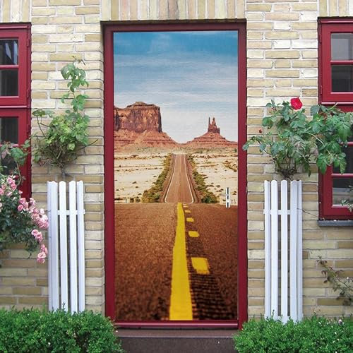 Türaufkleber Türtapete Türbilder Türposter Selbstklebend 3D 77 X 200 Cm Pvc Wasserdicht Abnehmbare Wandbilder Für Schlafzimmer Haus Bad Wc Büro Dekoration - Türwandaufkleber -215149-1141
