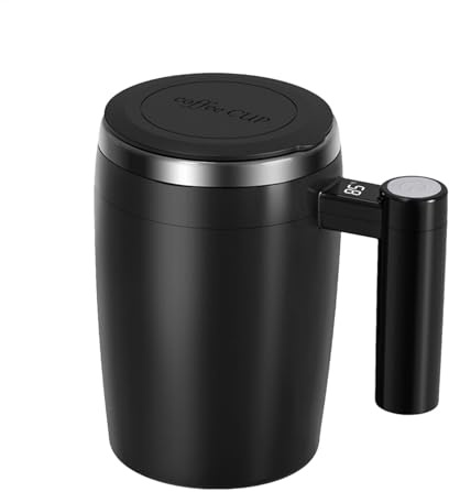 Ungtyb Tazza da caffè magnetica, Tazza auto-miscelante, Tazza di miscelazione del caffè, Tazza di mescolamento ricaricabile, Tazza di caffè mescolante, Miscelatore magnetico del caffè, Tazza di