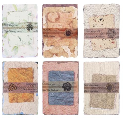 PWGHWG 168 Piezas Papel Scrapbooking Textura en Relieve Scrapbooking Kit 6 Temas Scrapbooking Materiales Adecuado para Cuadernos Calendarios Cajas de Regalo Tarjetas de Felicitación y Agendas
