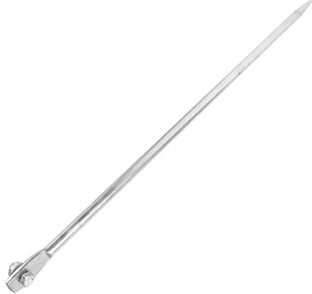 SEWOART Erdungsstab Aus Verzinktem Eisen 48Cm Hochwertiger Erdungsstab FüR Sichere Elektrische Erdung Zu Hause Ideal FüR Blitzschutz Und GeräTeschutz