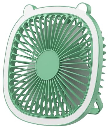 Small Powerful Desk Fan | Rechargeable Battery Operated Air Circulator | Portable Personal Desktop Ventilator, Ideal For Workplace, Travel, Bathroom, Dorm, Camping, Beach, Kitchen, Hiking