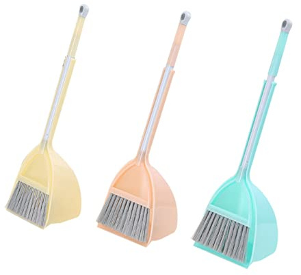 NIYANGLE Children's Mini Broom and Mop Cleaning Toy Set Blue, Small Pretend Play Housekeeping Tools for Boys and Girls, Boys and Girls's Cleaning Role Play Accessories for Home
