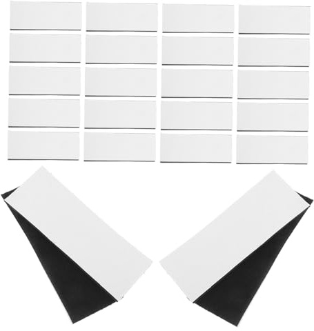 FONDOTIN Lot de 50 Bandes Auto-agrippantes Adhésives en Nylon Noir, Fixation Forte, sans Résidu, pour Tapis de Voiture et Bureau