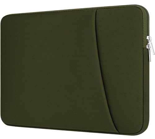 HEDUGO Housse pour Ordinateur Portable avec Poche Pochette Rembourré pour PC Portable 13 Pouces Compatible avec 14 Pouces MacBook Pro M4 M3 M2 M1 13,6 Pouces MacBook Air M4 M3 M2