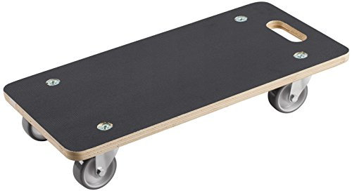 Meister Transportroller 590 x 290 mm - 200 kg Tragkraft - Siebdruckplatte - PU-Räder / Möbelroller / Transporthilfe für Umzug / Rollwagen für Möbel-Transport / Kistenroller / 822010