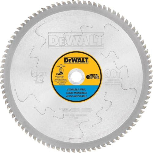 DeWalt dwa7749 90 dientes corte para metal de acero inoxidable 2,54 cm Arbor, 35,6 cm)