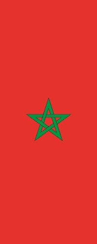 U24 Bandiera Bandiera MAROCCO formato qualità premium 150 x 600 cm