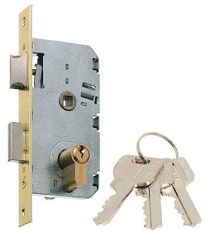 Mcm 2501A-2-60A311 - Cerradura recto entrada 60 e:30-30 latonado