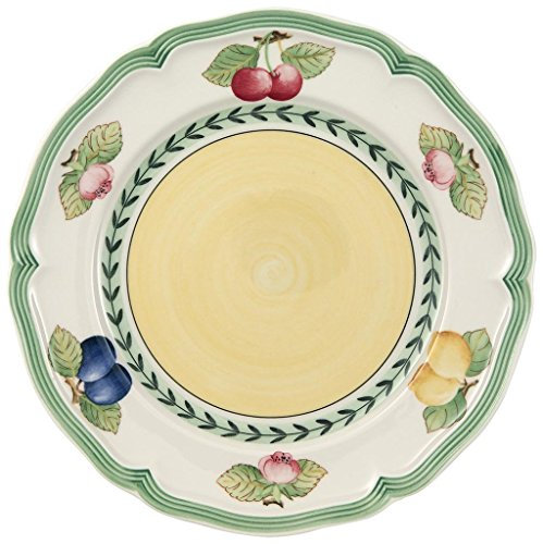 Villeroy & Boch French Garden Fleurence Breakfast Plate, 21 cm, Premium Porcelain, White/Multicoloured