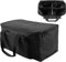 HOLDLAMP Borsa con 4 scomparti e 2 tasche, borsa nera impermeabile in PVC con doppia cerniera, fondo antiscivolo, borsa per il trasporto DJ Par