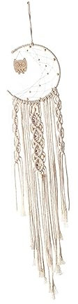 PRETYZOOM 1pezzi Tappeto Intrecciato Nappe Acchiappasogni Da Appendere Alla Parete Decorazione Mano Per Interni Arazzo Da Parete Ornamento Casa