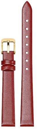 Chlikeyi Uhrenarmband aus echtem Leder, 6–24mm, Uhrenarmband für Damen, dünne, weiche Uhrenkette, Farbe 5, 6mm