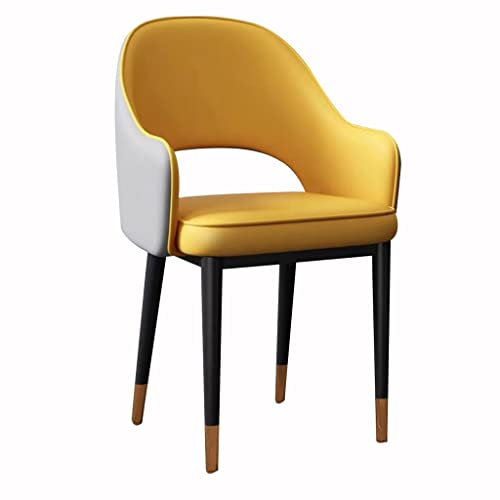 Esszimmerstühle Küche Küchen-Esszimmerstühle mit ergonomischen Armlehnen, Rückenlehne und Metallbeinen für Zuhause, gewerbliche Restaurants, Wohnzimmer