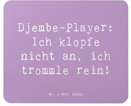 Mr. & Mrs. Panda Mauspad Spruch Djembe Rhythmus - Geschenk, Instrument, Mausmatte, Mausunterlage, Mousepad, Musiker, Percussion, Laptop, Trommel, Musik, mousematte, afrikanische, Lernen