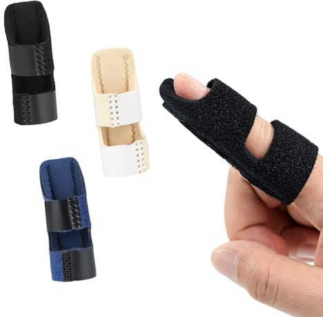 Dinghaole 3 stycken fingerskenor, fingerplattång fingerskena stabilisator, fingerstöd för styvhet i lederna, brutna fingrar och immobilisering av fotleden
