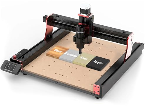 Twotrees TTC450 Pro CNC Router 3 axes CNC surface de travail 460 x 460 x 80 mm pour la gravure, la découpe de MDF, d'acrylique, de bois massif, de nylon, de PCB, de fibre de carbone
