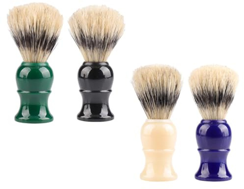 Ipetboom 4stücke Teiliges Aus Kunststoff-handgriff Bart Schnurrbartbürsten Für Männer Langlebige Pflegewerkzeuge Für Barttypen Für Tägliche Gesichtspflege Und An Feiertagen