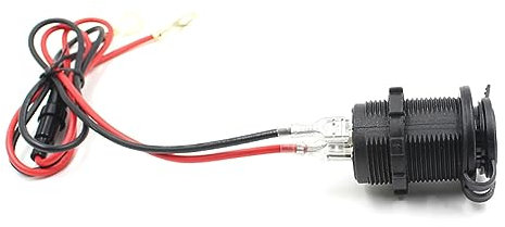 UKCOCO 12v Adaptador De Mechero Doble USB y Cable para y Móviles Moto y Coche