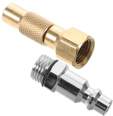 BELLIFFY Schnellkupplung Luftschlauch Gewindeadapter Metall Universeller Reifenventilanschluss Schnellaufpumpen Für Auto Fahrrad Motorrad