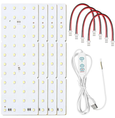 4 stycken LED-bakgrundsbelysningspaneler: 3D-tryck litofan LED-panel, PCB ljusbräda touch-dimmer, litofan LED backlight board kit, 3D-skrivartillbehör för fotomodell gör-det-själv-tryckprojekt