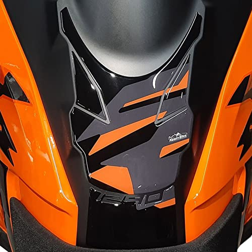 Resin Bike Aufkleber für Motorrad Kompatibel mit KTM 1290 Super Adventure S 2021-2025. Tankabdeckung vor Stößen und Kratzern. 3D-Harzklebstoff – Stickers - Made in Italy