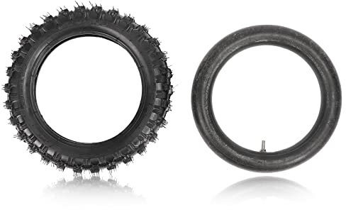 2.5-10 Off-Road Dirt Bike Tire and Inner Tube Set with 10-Inch Rim for Mini Pit Bike