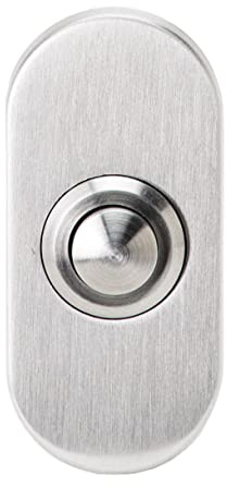 49.911.00 Aperit Türklingel oval - Edelstahl 64x30mm - Edelstahl 316 matt gebürstet - Inkl. Montageschrauben