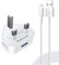 iPhone Charger Plug and Cable,Old Apple i Phone USB Charger Cable and Plug with Lightning Lead Charging for iPhone 14/13/12/11 10 Xs Max XR X 8 7 6 6S 5 5C 5S SE