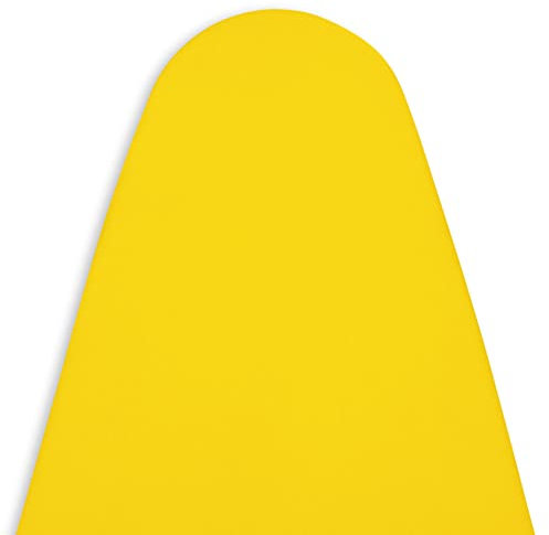 Encasa XO Ersatzbügeltischbezug mit extra dickem 4-mm-Filzpolster - Gelb - einfarbig Baumwolle, elastisch, (Passt zu Wide Standardbrettern von 125x46 cm) Wärmereflektierend